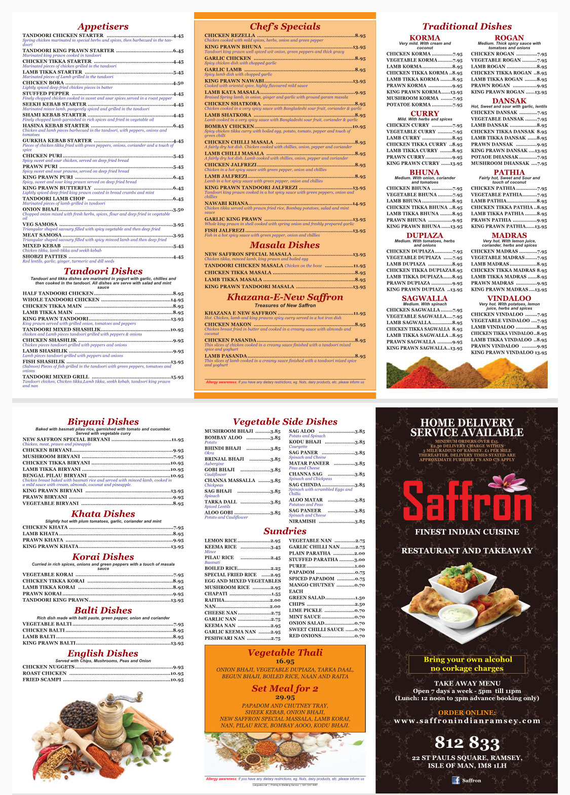 Saffron Fine Indian restaurant and takeaway 